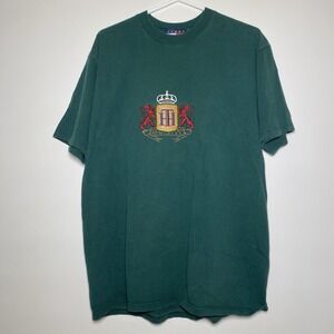 Vintage Tommy Hilfiger Embroidered Crest Mens XL T Shirt Green